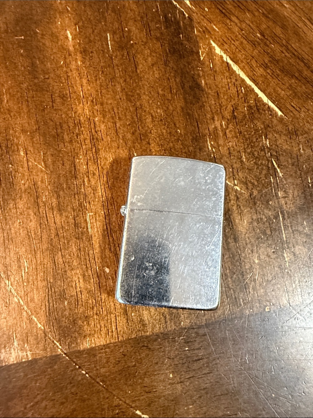 Silver Metal PocketSupreme zippo Lighter in used untested condition